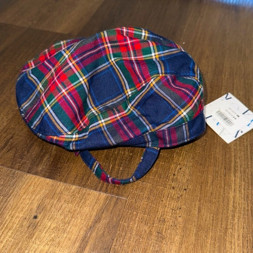 NWT Janie and Jack Boys Plaid Hat